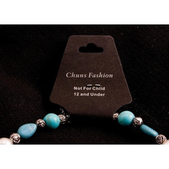 Chuns Fashion Turquoise With Synthetic Pearl Beads - Picture 4 of 4
